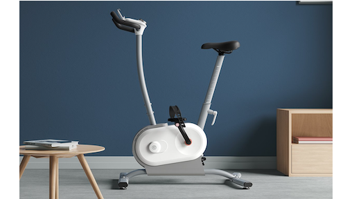 NEXGIM AI Power Exercise Bike For A Spin Class At Home Vanilla